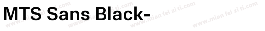 MTS Sans Black字体转换